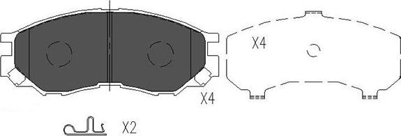 Kavo Parts KBP-5508 - Тормозные колодки, дисковые, комплект autosila-amz.com