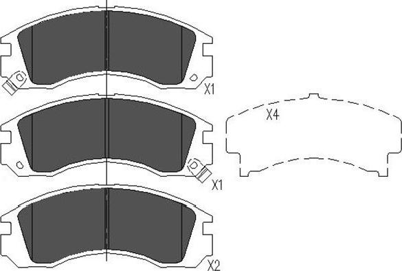 Kavo Parts KBP-5503 - Тормозные колодки, дисковые, комплект autosila-amz.com