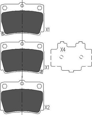 Kavo Parts KBP-5512 - Тормозные колодки, дисковые, комплект autosila-amz.com