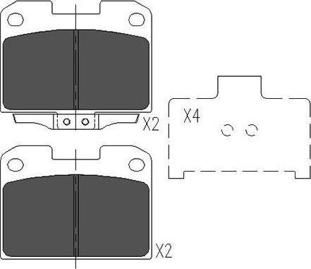 Kavo Parts KBP-5531 - Тормозные колодки, дисковые, комплект autosila-amz.com