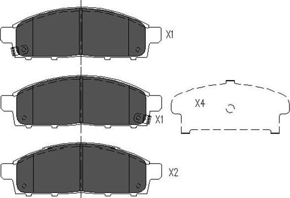 Kavo Parts KBP-5520 - Тормозные колодки, дисковые, комплект autosila-amz.com