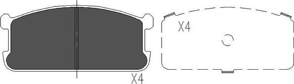 Kavo Parts KBP-5521 - Тормозные колодки, дисковые, комплект autosila-amz.com