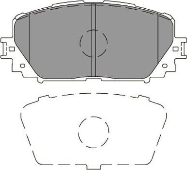 Kavo Parts KBP-5001 - Тормозные колодки, дисковые, комплект autosila-amz.com