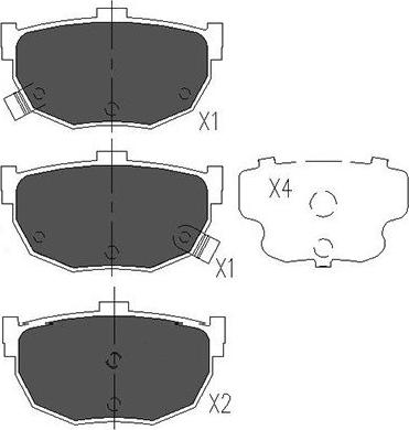 Kavo Parts KBP-6544 - Тормозные колодки, дисковые, комплект autosila-amz.com