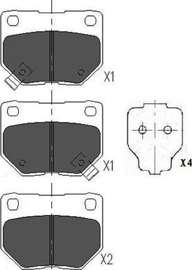 Kavo Parts KBP-6545 - Тормозные колодки, дисковые, комплект autosila-amz.com