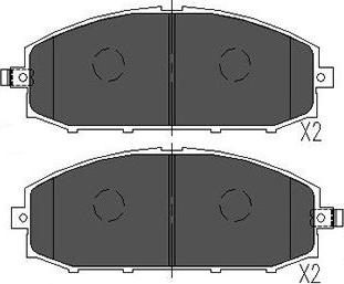 Kavo Parts KBP-6540 - Тормозные колодки, дисковые, комплект autosila-amz.com