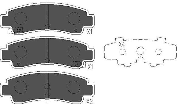 Kavo Parts KBP-6543 - Тормозные колодки, дисковые, комплект autosila-amz.com