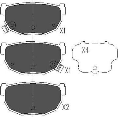 Kavo Parts KBP-6542 - Тормозные колодки, дисковые, комплект autosila-amz.com