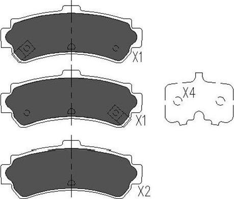 Kavo Parts KBP-6550 - Тормозные колодки, дисковые, комплект autosila-amz.com