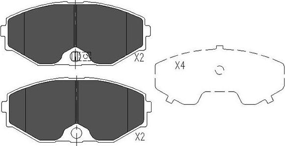 Kavo Parts KBP-6553 - Тормозные колодки, дисковые, комплект autosila-amz.com