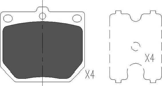 Kavo Parts KBP-6569 - Тормозные колодки, дисковые, комплект autosila-amz.com