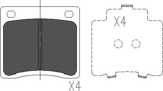 Kavo Parts KBP-6568 - Тормозные колодки, дисковые, комплект autosila-amz.com