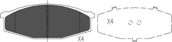 Kavo Parts KBP-6501 - Тормозные колодки, дисковые, комплект autosila-amz.com