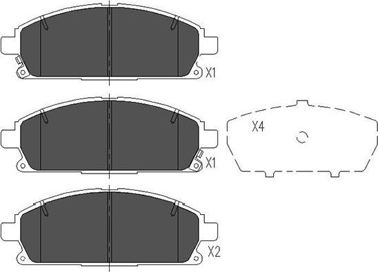 Kavo Parts KBP-6515 - Тормозные колодки, дисковые, комплект autosila-amz.com