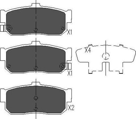 Kavo Parts KBP-6512 - Тормозные колодки, дисковые, комплект autosila-amz.com