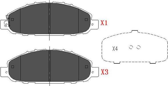 Kavo Parts KBP-6583 - Тормозные колодки, дисковые, комплект autosila-amz.com