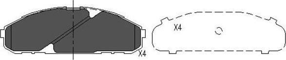 Kavo Parts KBP-6538 - Тормозные колодки, дисковые, комплект autosila-amz.com