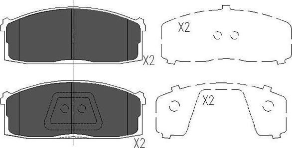 Kavo Parts KBP-6533 - Тормозные колодки, дисковые, комплект autosila-amz.com