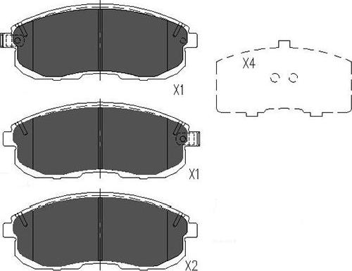 Kavo Parts KBP-6528 - Тормозные колодки, дисковые, комплект autosila-amz.com