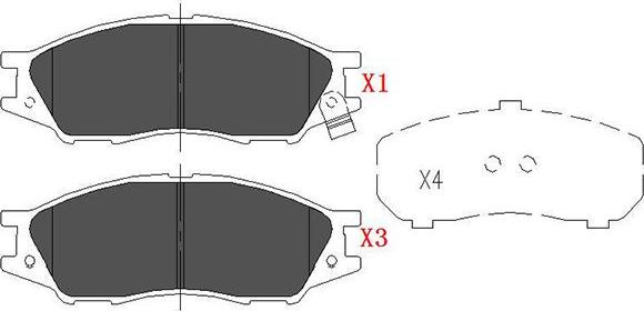 Kavo Parts KBP-6577 - Тормозные колодки, дисковые, комплект autosila-amz.com