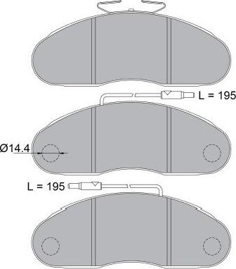 Kavo Parts KBP-6602 - Тормозные колодки, дисковые, комплект autosila-amz.com