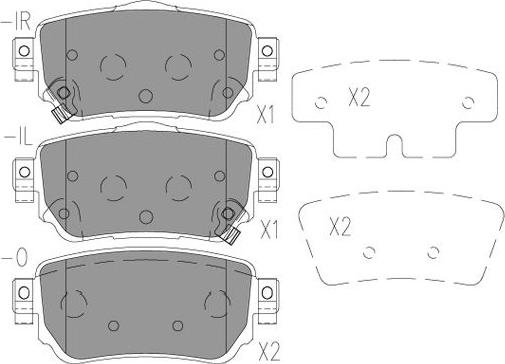 Kavo Parts KBP-6615 - Тормозные колодки, дисковые, комплект autosila-amz.com