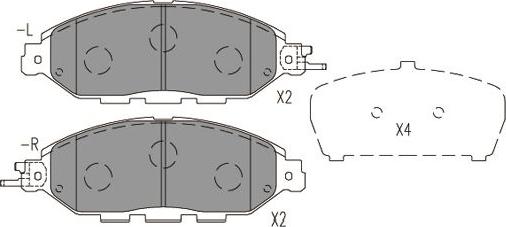 Kavo Parts KBP-6623 - Тормозные колодки, дисковые, комплект autosila-amz.com