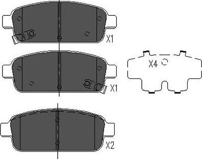 Kavo Parts KBP-1013 - Тормозные колодки, дисковые, комплект autosila-amz.com