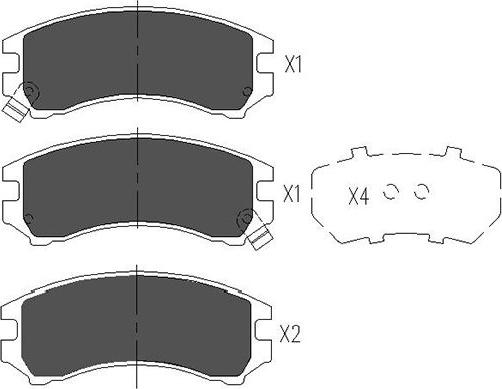 Kavo Parts KBP-8513 - Тормозные колодки, дисковые, комплект autosila-amz.com