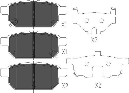 Kavo Parts KBP-8526 - Тормозные колодки, дисковые, комплект autosila-amz.com