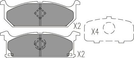 Kavo Parts KBP-8527 - Тормозные колодки, дисковые, комплект autosila-amz.com