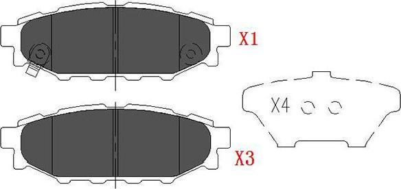 Kavo Parts KBP-8005 - Тормозные колодки, дисковые, комплект autosila-amz.com