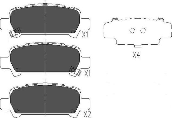 Kavo Parts KBP-8002 - Тормозные колодки, дисковые, комплект autosila-amz.com