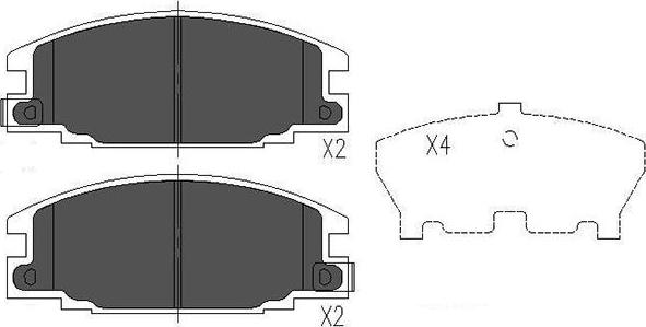 Kavo Parts KBP-3503 - Тормозные колодки, дисковые, комплект autosila-amz.com