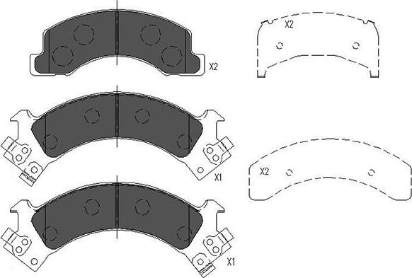 Kavo Parts KBP-3516 - Тормозные колодки, дисковые, комплект autosila-amz.com