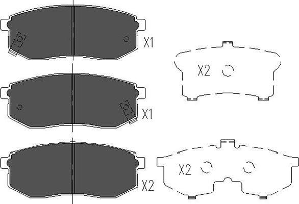 Kavo Parts KBP-3013 - Тормозные колодки, дисковые, комплект autosila-amz.com