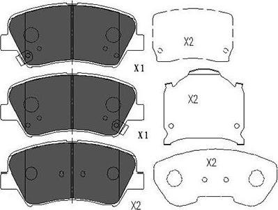 Kavo Parts KBP-3030 - Тормозные колодки, дисковые, комплект autosila-amz.com