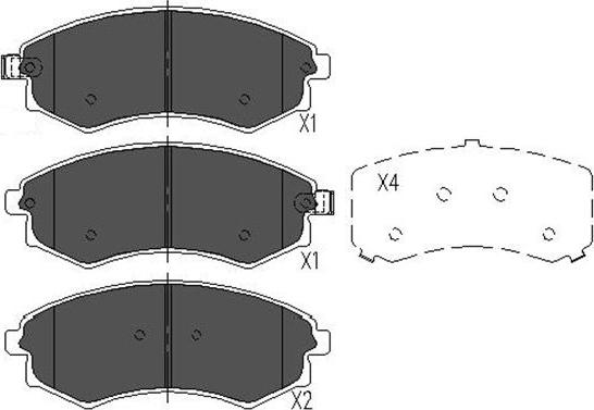 Kavo Parts KBP-3029 - Тормозные колодки, дисковые, комплект autosila-amz.com