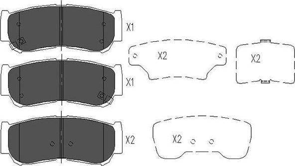 Kavo Parts KBP-3024 - Тормозные колодки, дисковые, комплект autosila-amz.com