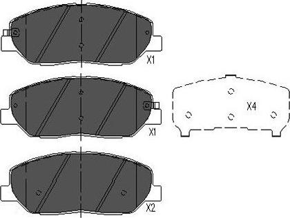 Kavo Parts KBP-3023 - Тормозные колодки, дисковые, комплект autosila-amz.com