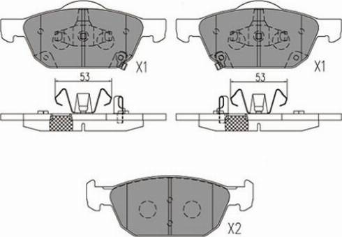 Kavo Parts KBP-2067 - Тормозные колодки, дисковые, комплект autosila-amz.com