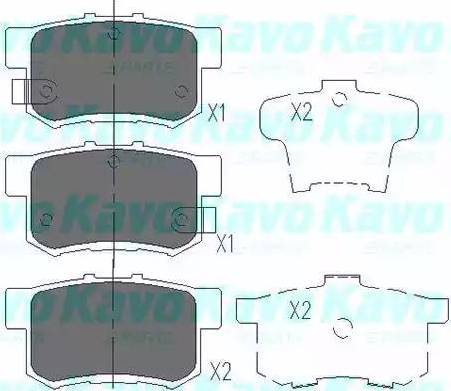 Kavo Parts KBP-2009 - Тормозные колодки, дисковые, комплект autosila-amz.com