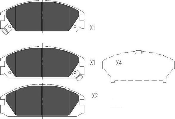 Kavo Parts KBP-2020 - Тормозные колодки, дисковые, комплект autosila-amz.com