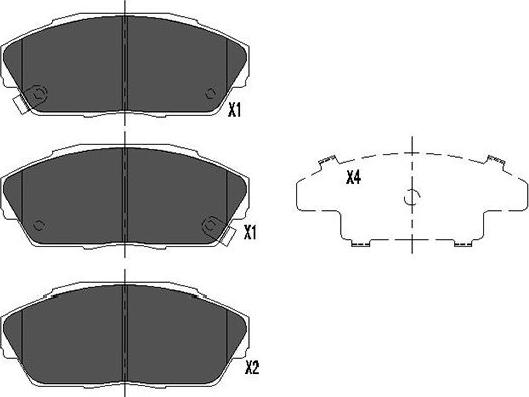 Kavo Parts KBP-2027 - Тормозные колодки, дисковые, комплект autosila-amz.com