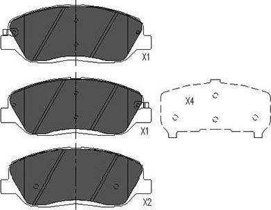 Kavo Parts KBP-7506 - Тормозные колодки, дисковые, комплект autosila-amz.com