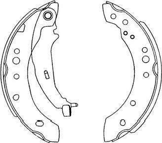 Kavo Parts KBS-6414 - Комплект тормозных колодок, барабанные autosila-amz.com