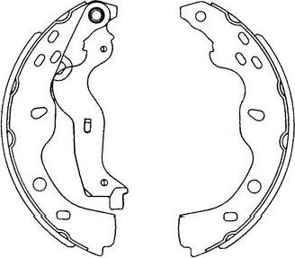 Kavo Parts KBS-8914 - Комплект тормозных колодок, барабанные autosila-amz.com