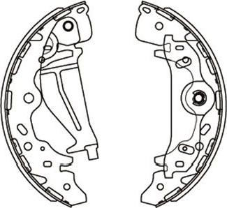 Kavo Parts KBS-3405 - Комплект тормозных колодок, барабанные autosila-amz.com