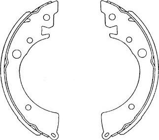 Kavo Parts KBS-2905 - Комплект тормозных колодок, барабанные autosila-amz.com