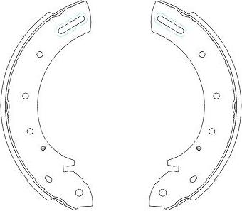 Kavo Parts KBS-7406 - Комплект тормозных колодок, барабанные autosila-amz.com